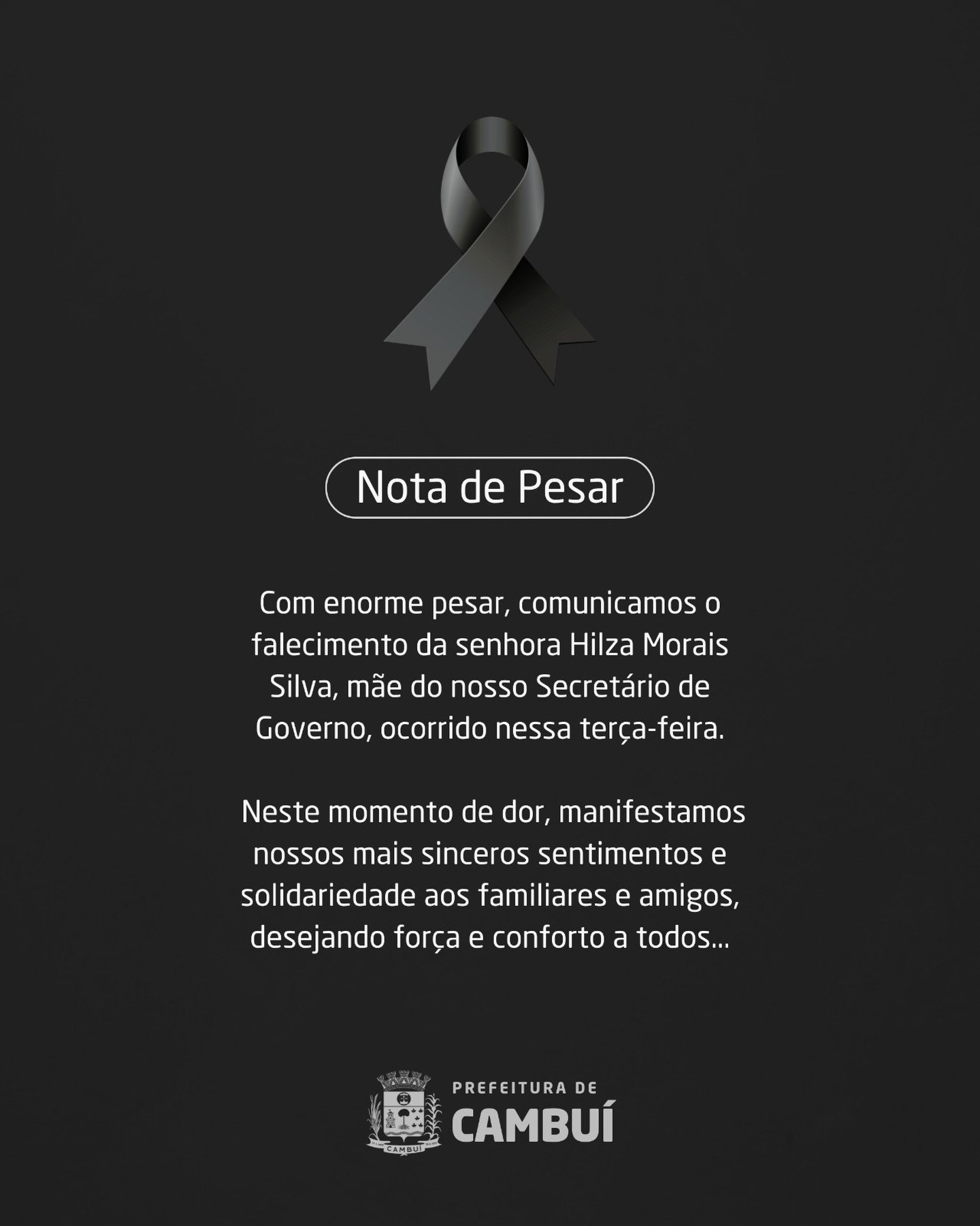 Post do instagram da Prefeitura de Mandirituba