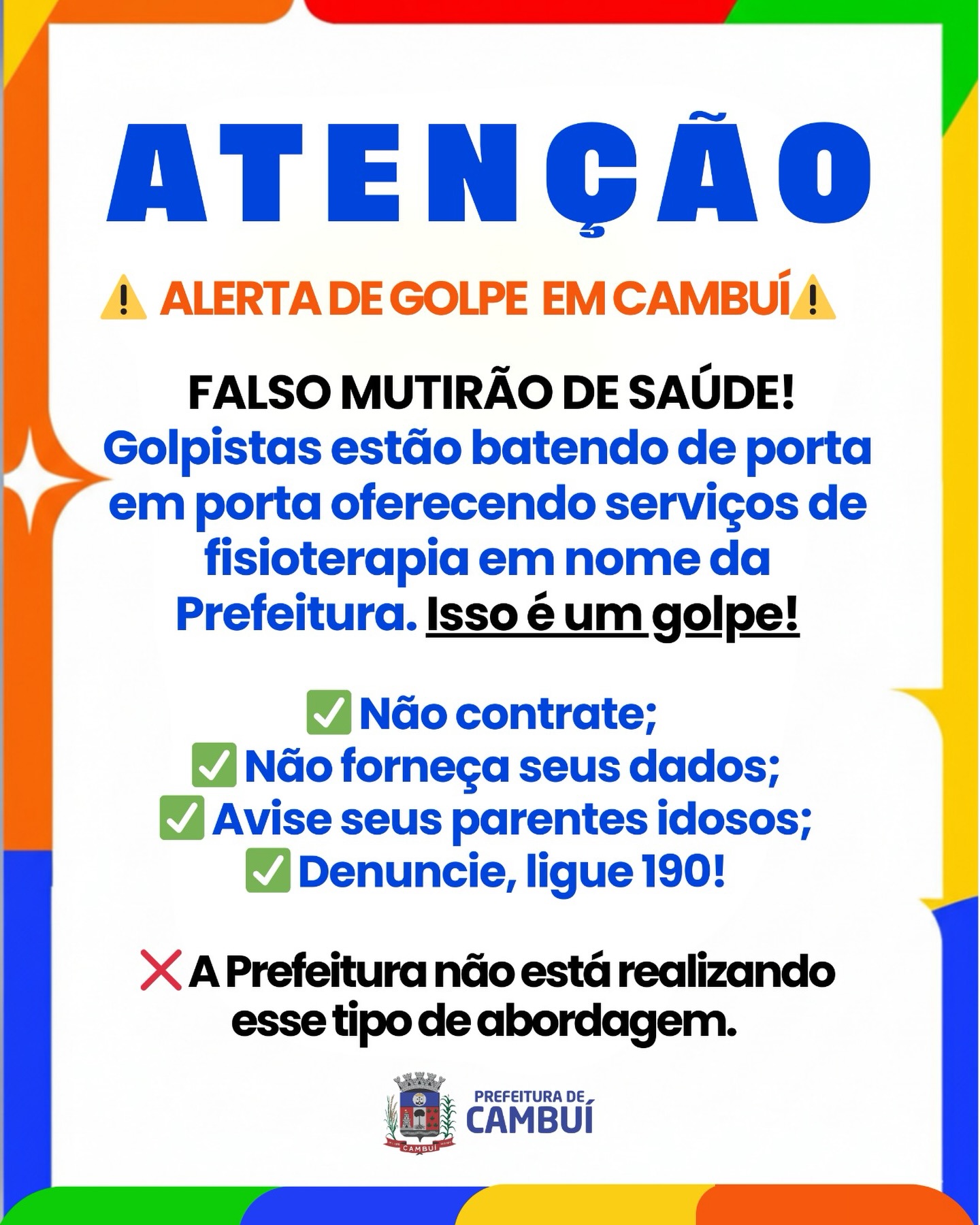 Post do instagram da Prefeitura de Mandirituba