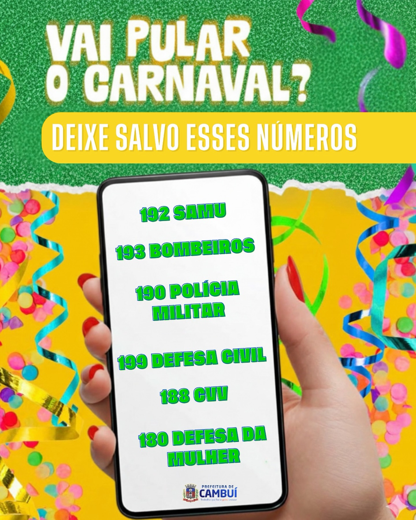 Post do instagram da Prefeitura de Mandirituba