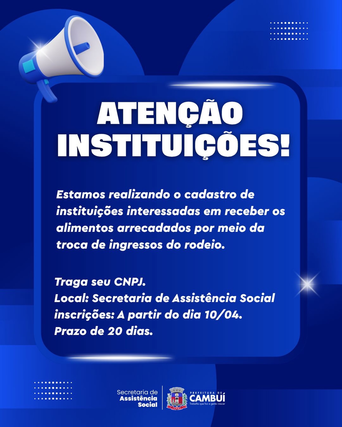 Post do instagram da Prefeitura de Mandirituba