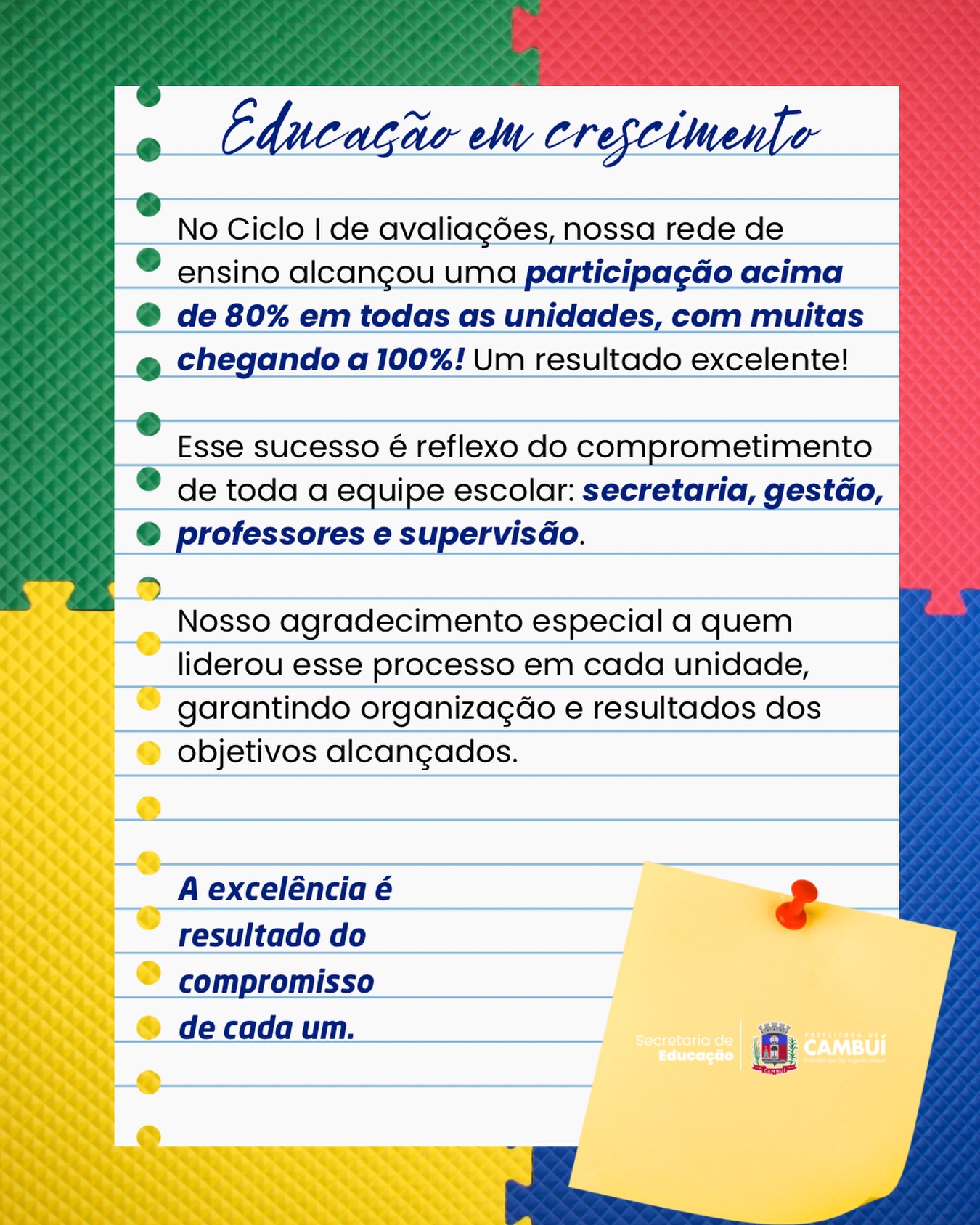 Post do instagram da Prefeitura de Mandirituba