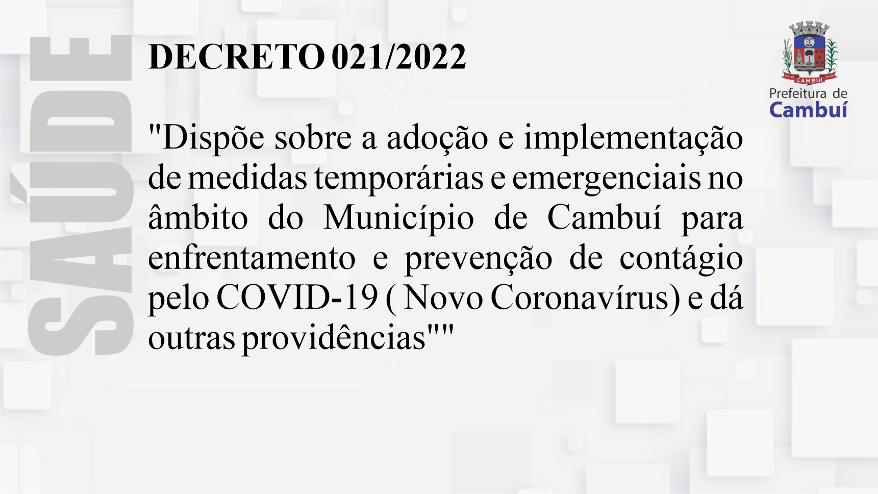 Decreto 021/2022